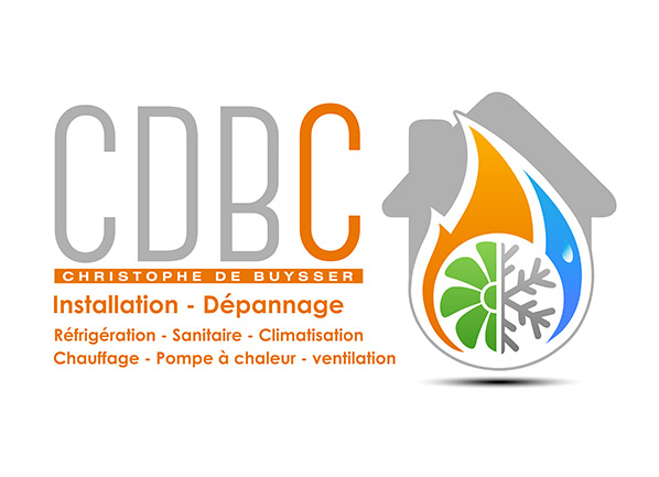 création du logo CDBC Chauffagiste plombier à Mettet par weaselpixel