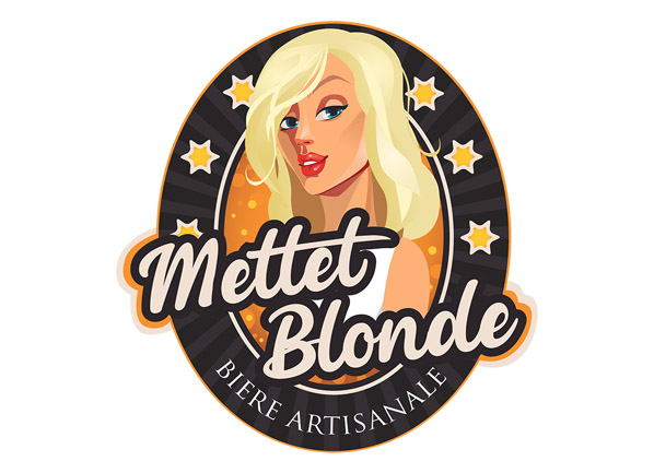 création de logo pour la bière Mettet Blonde à Mettet par weaselpixel