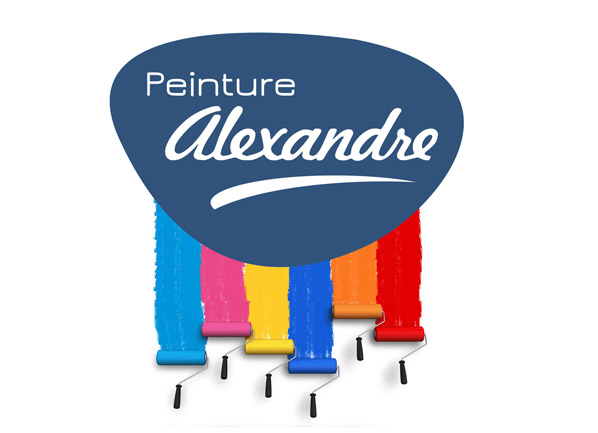 création de logo Peinture Alexandre à Charleroi en hainaut par weaselpixel